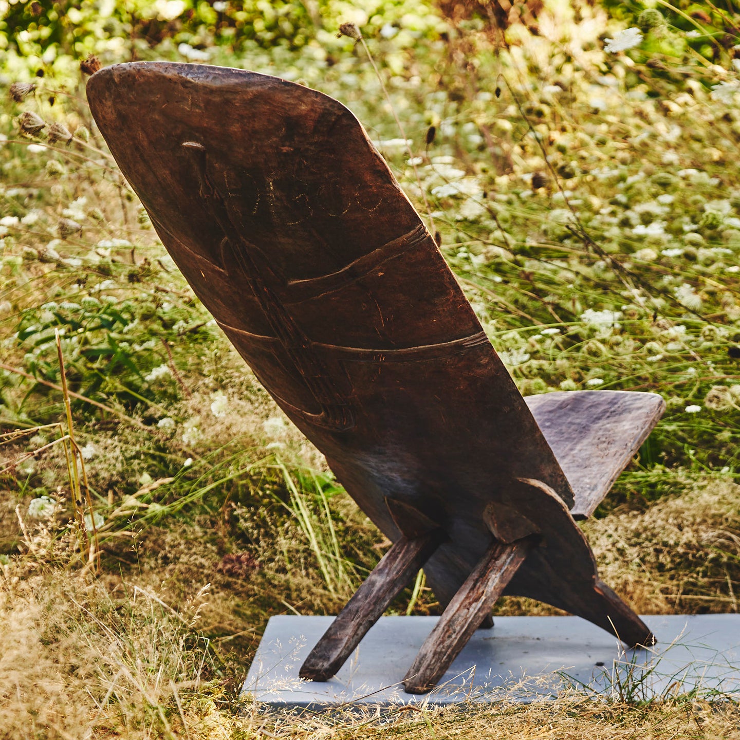 african wooden chair