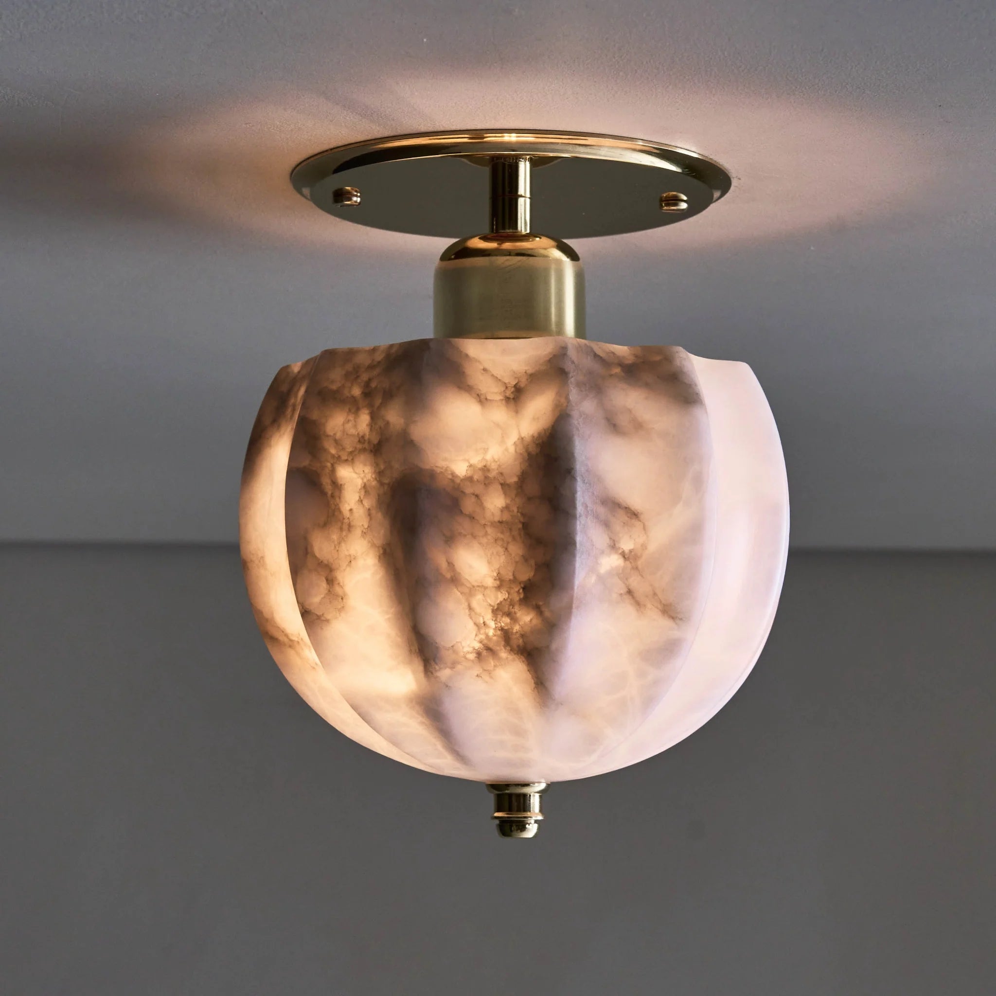 Nantucket All Metal Pendant Light with Brass Shade