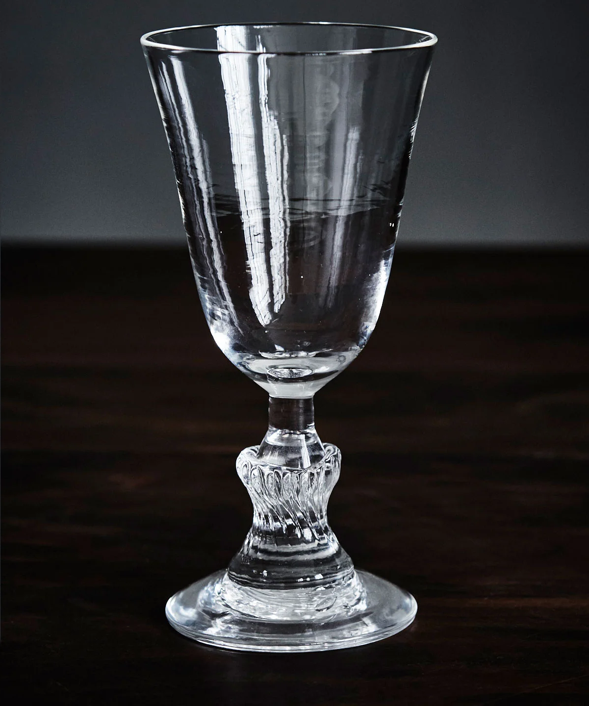 Crackle Wine Glass Long Stem