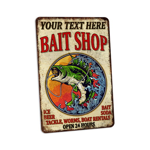 Funny Master Baiter Fishing Metal Tin Sign Wall Decor Bass Fish Man Cave  Bar : : Home