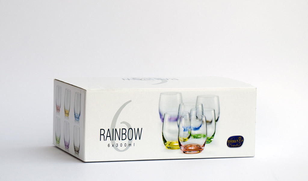 Rainbow glass set box