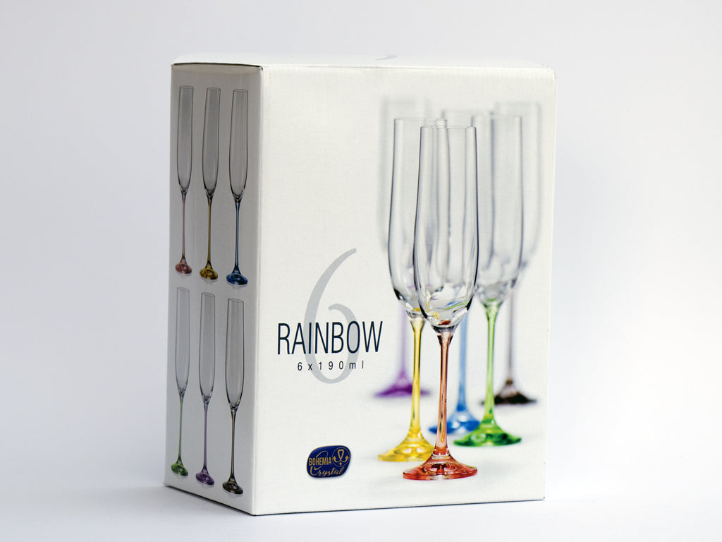 Rainbox champagne flute box