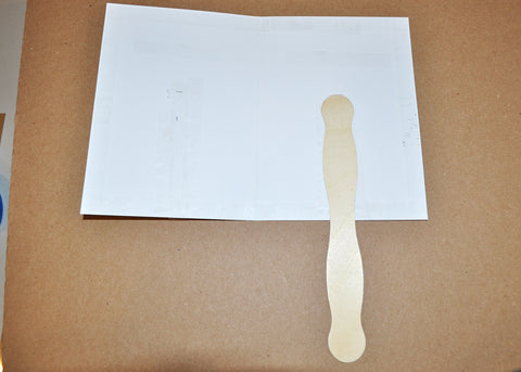 Place the Wooden Fan Paddle On The Fan