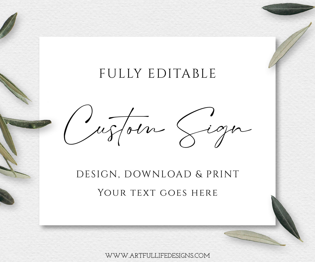 Wedding Registry Card Template, Gift Registry Card, Minimalist Wedding,  Fully Editable, INSTANT Download (Instant Download) 