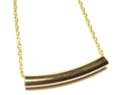 Gold bar arc necklace - Whitestone jewelry co.