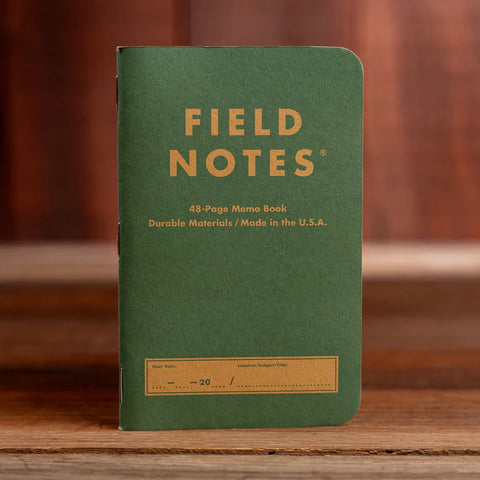 Green Field Notes Mini Notebook at Laurel Mercantile Co