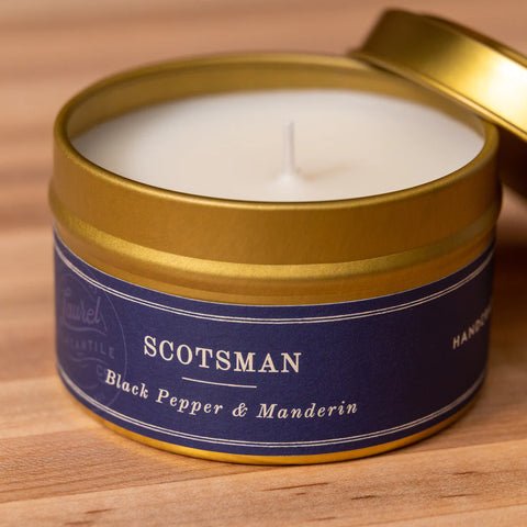 Scotsman Candle from Laurel Mercantile Scent Library