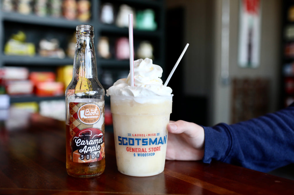 Snoball Soda Float at the Scotsman General Store