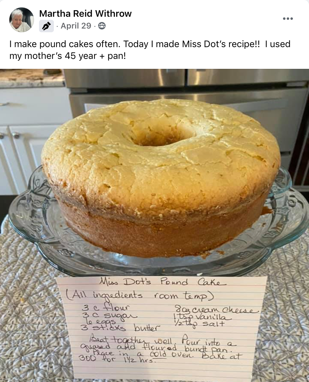 Happier Than A Pig In Mud: Cold Oven Pound Cake