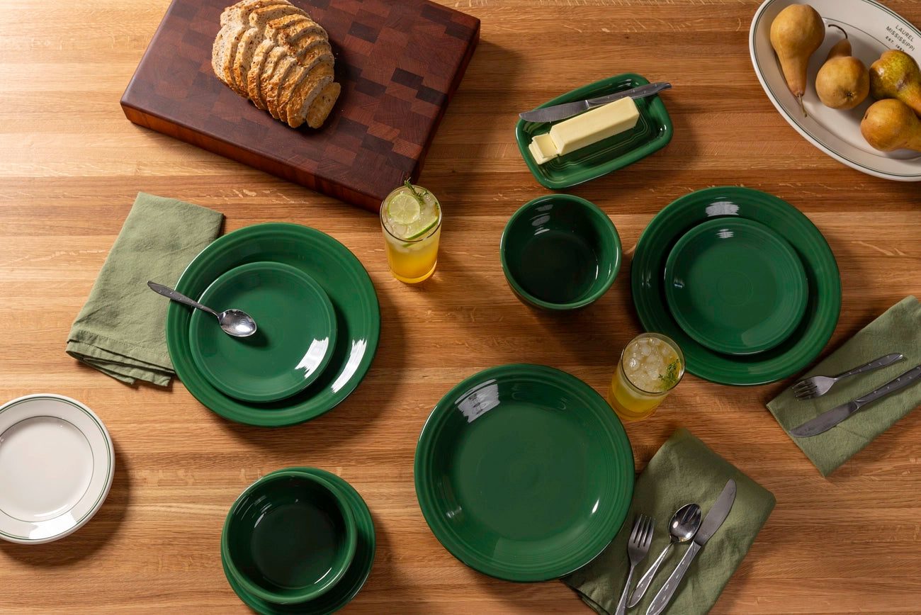 Jade Fiesta Ware Collection sold at Laurel Mercantile