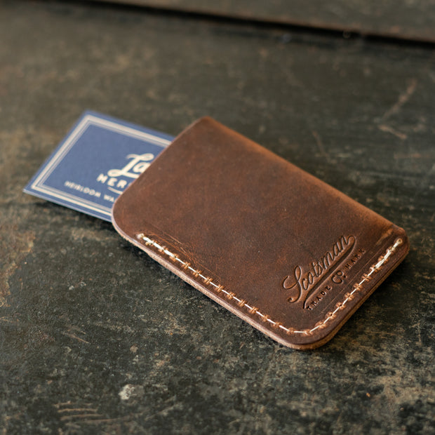 Scotsman Leather Business Card Holder Laurel Mercantile Co