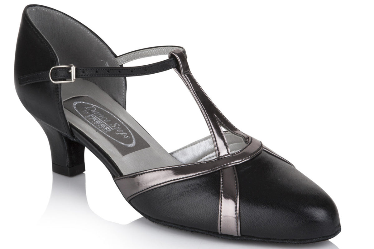 Freed LOIS Ladies Black Satin Latin Sandal – Strictly Ballroom Shoes
