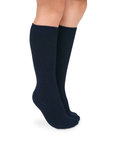 Jefferies Socks Little Girls' Classic Cable Knee High (Pack of 3), Navy,  X-Small : : Clothing, Shoes & Accessories