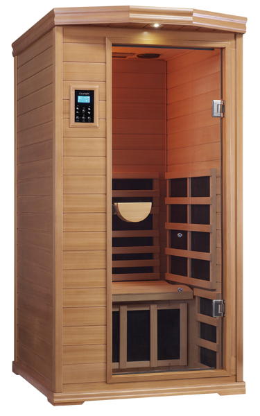 Clearlight Premier One Person Far Infrared Sauna | Evergreen Softub