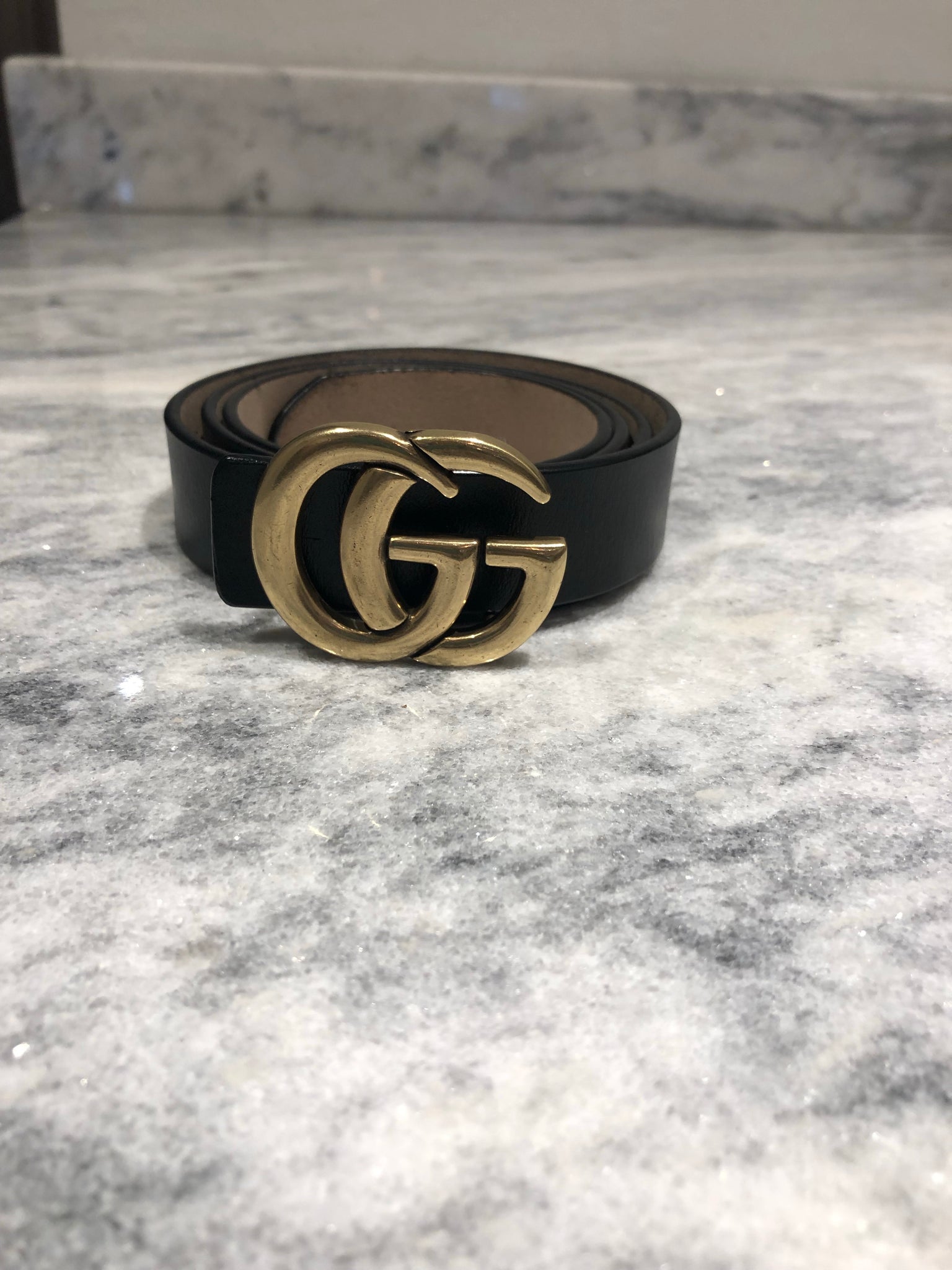 black gucci inspired belt