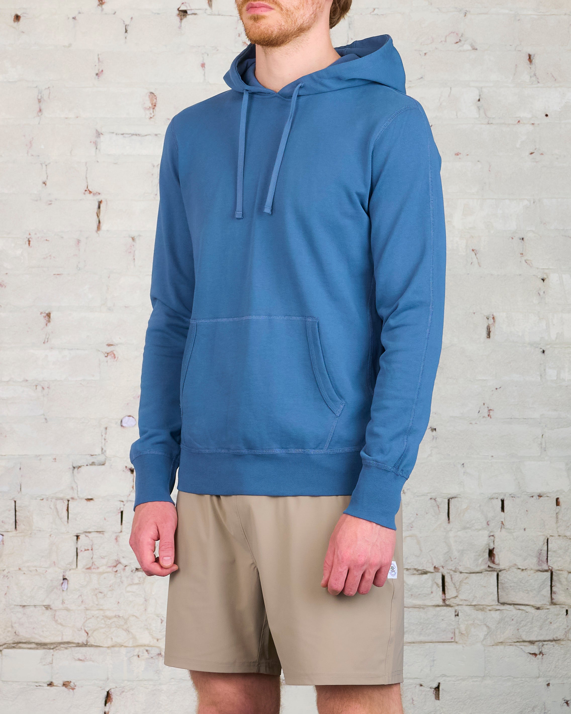 Reigning Champ Lightweight Terry Hooded Sweatshirt Washed Blue – LESS 17