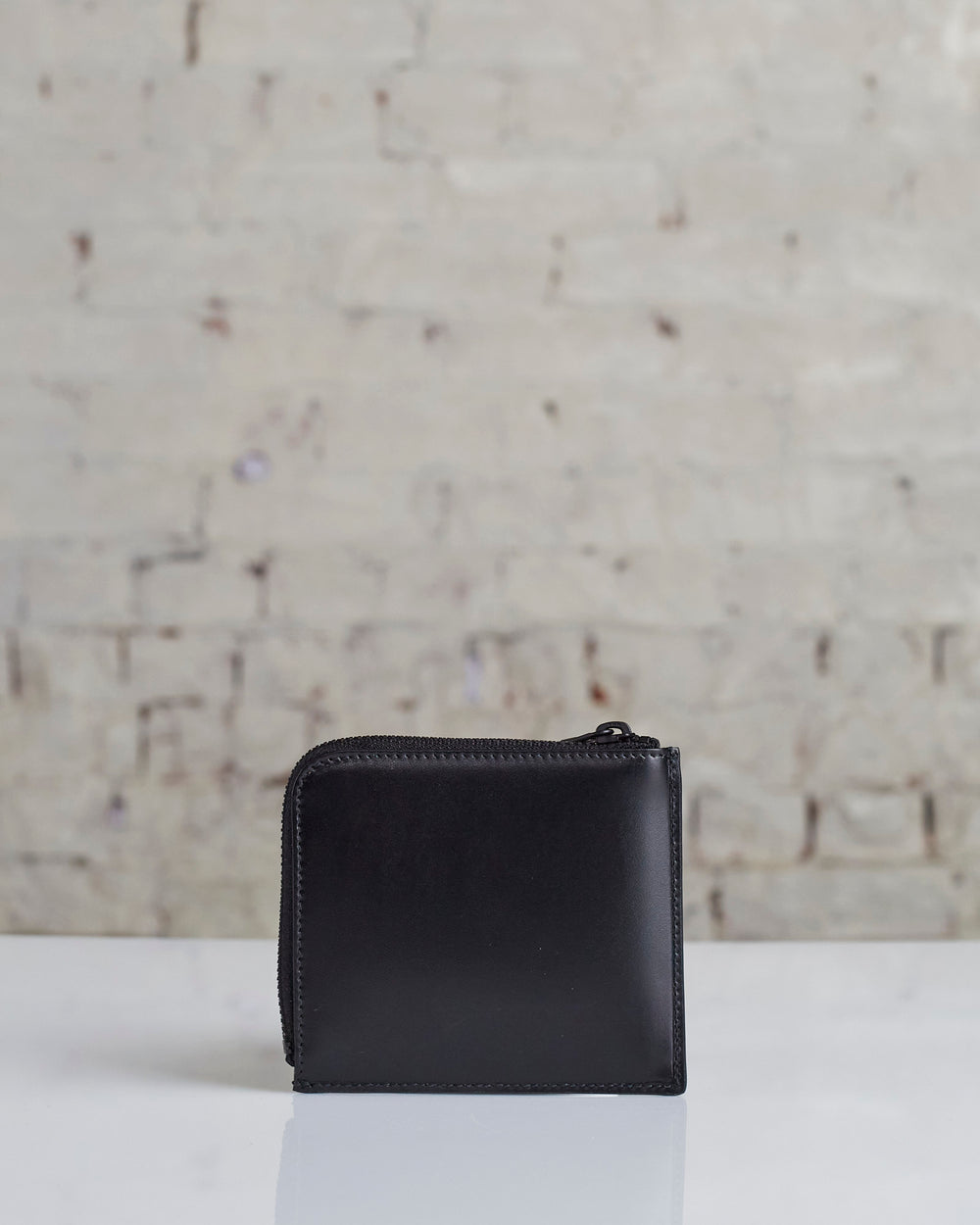 Comme Des Garçons Wallet Black Brick Large Leather Wallet