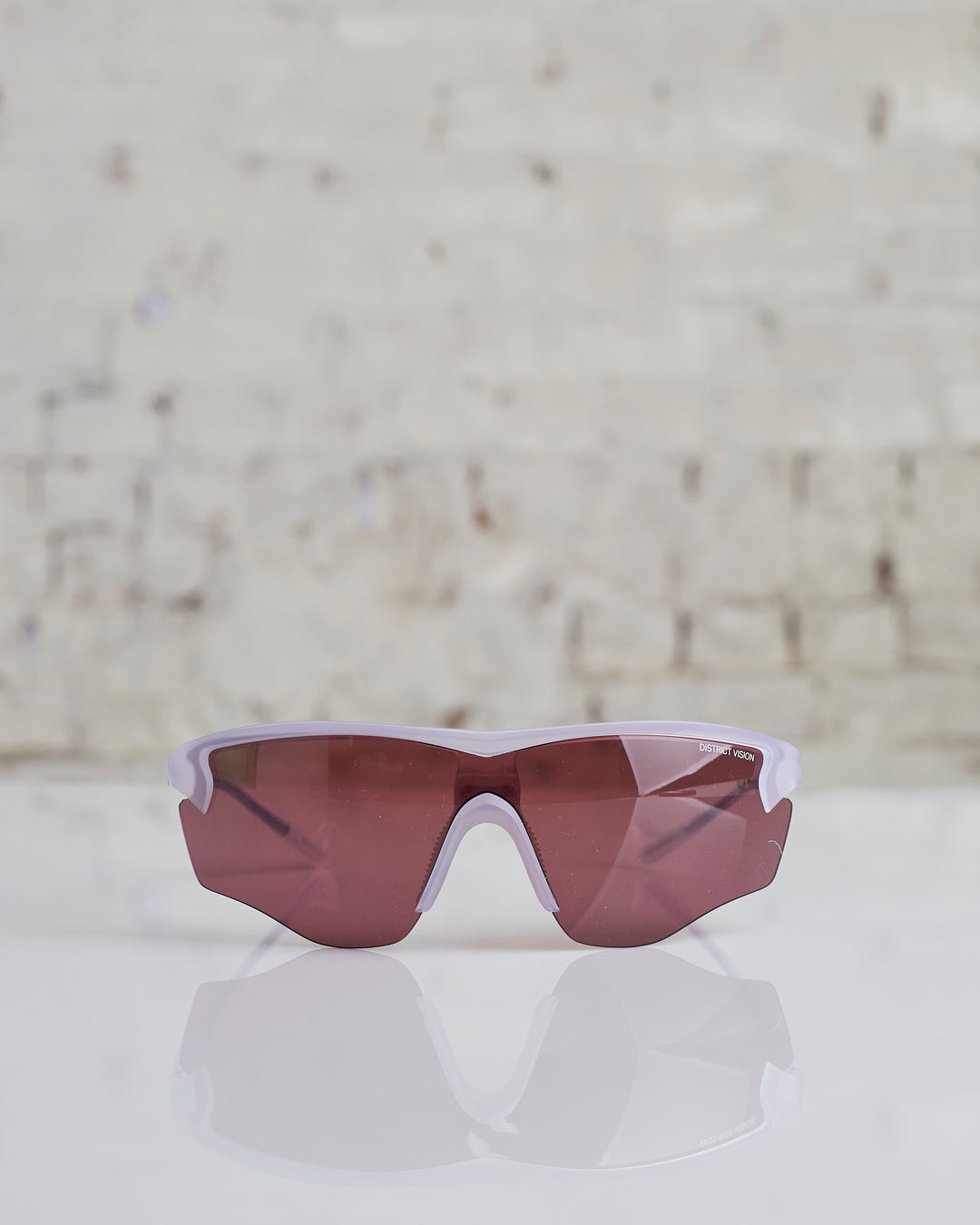 District Vision Junya Racer Sunglass Clear / Rose – LESS 17