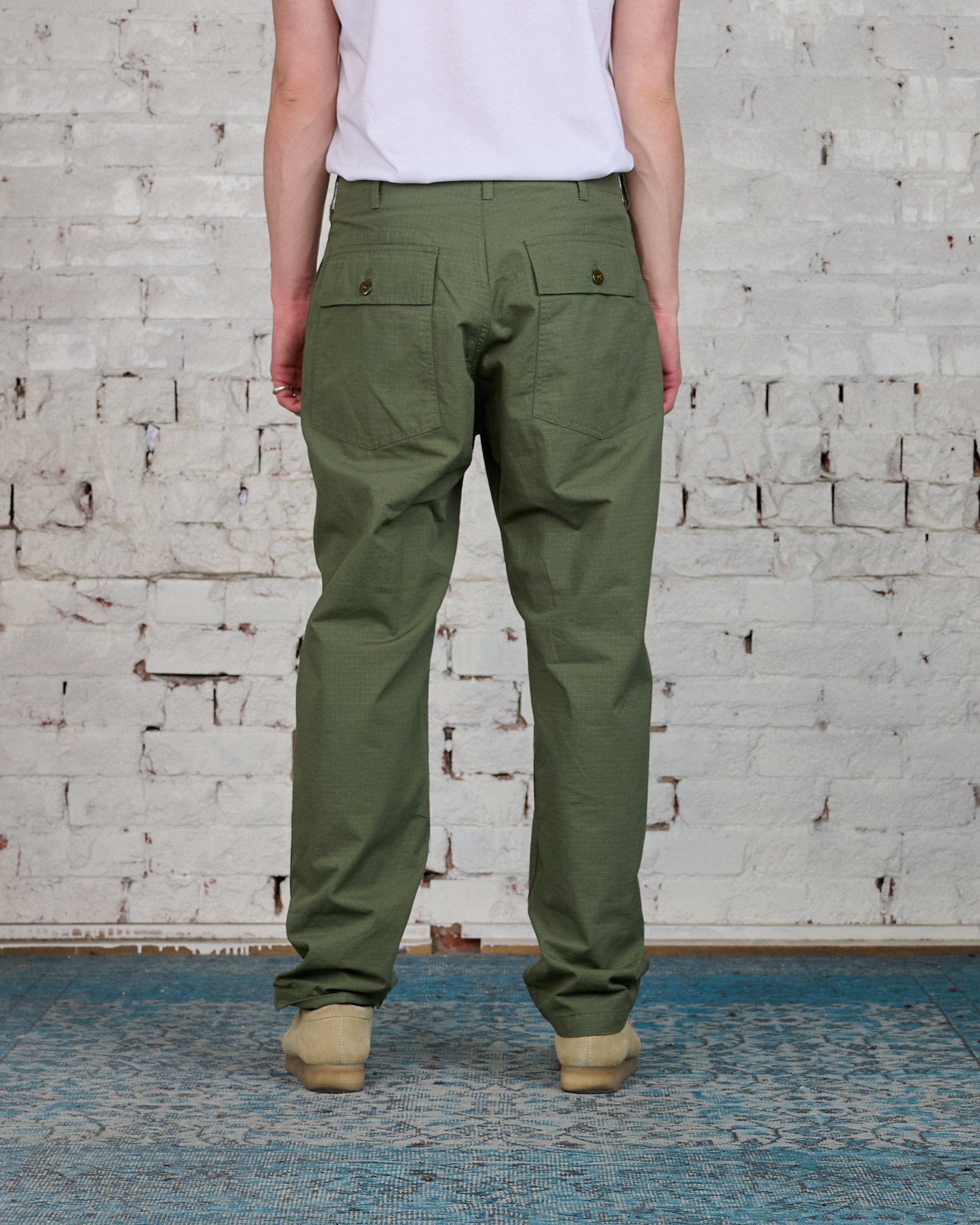 Engineered Garments Fatigue Pant Olive Cotton Ripstop – LESS 17