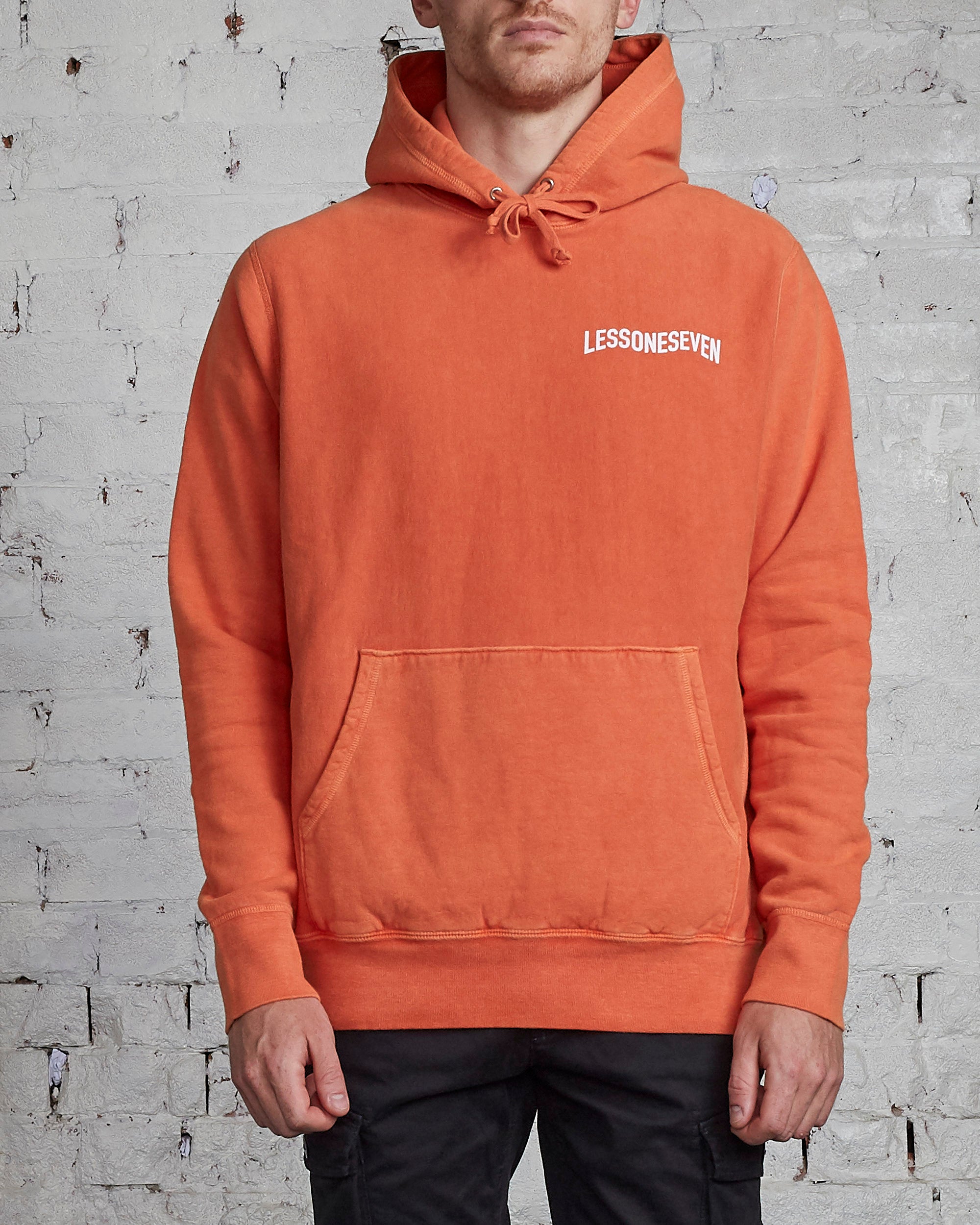 Download LESS17 Wavy Heavy Hoodie Orange