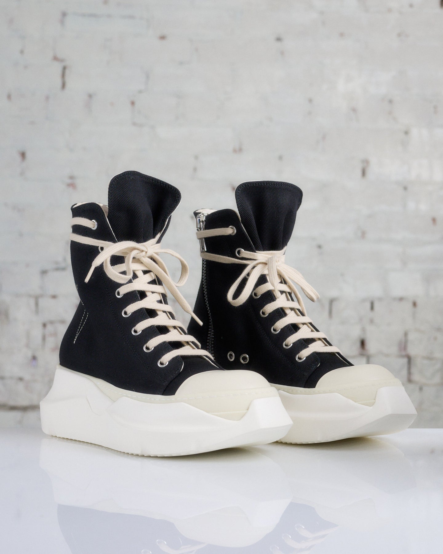 Rick Owens DRKSHDW Abstract Sneaker 13oz Denim Penta Black/Milk – LESS 17