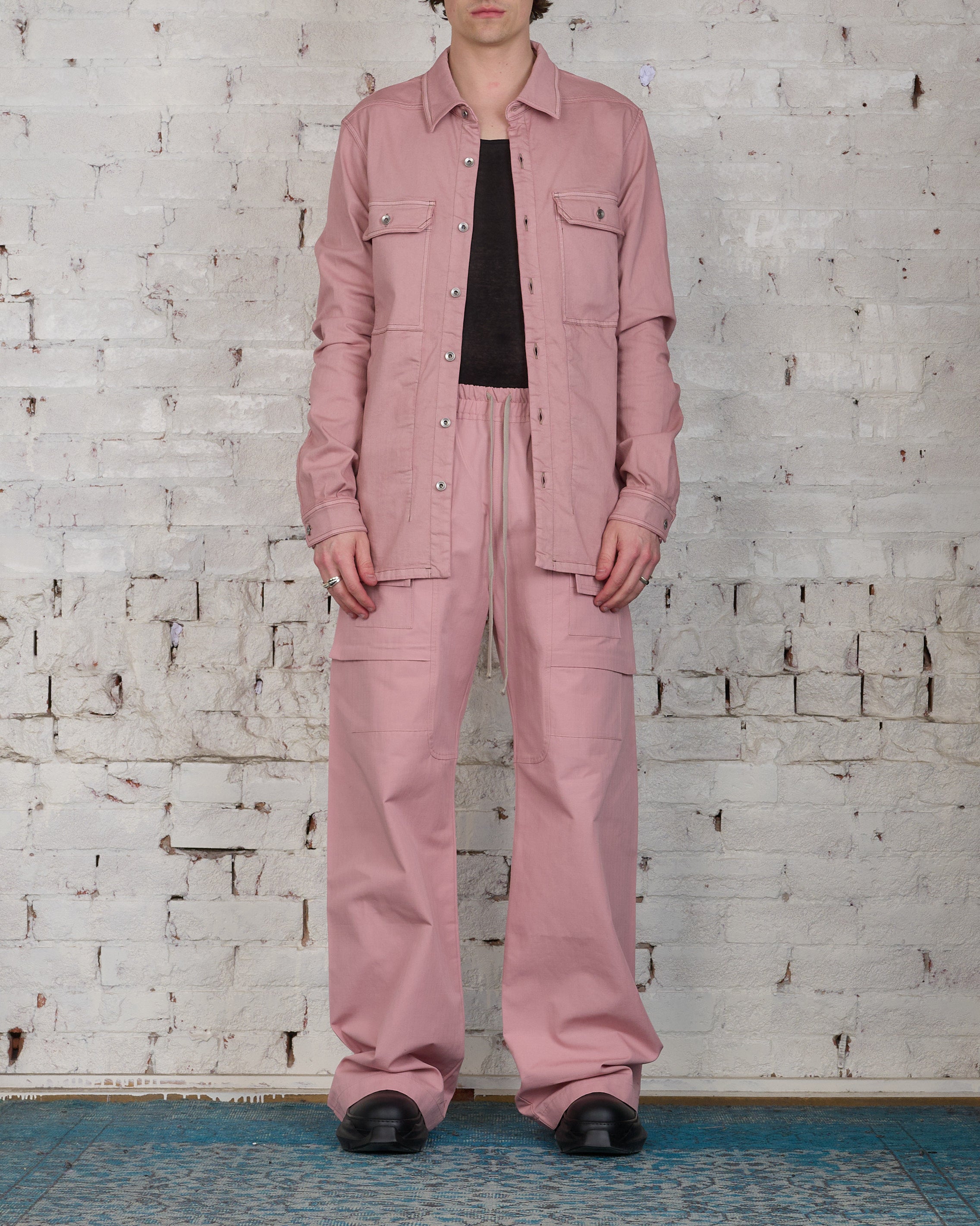 Rick Owens DRKSHDW Creatch Cargo Pant Ripstop Faded Pink – LESS 17