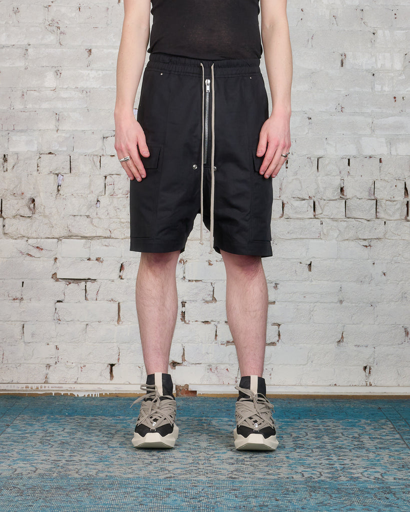 Rick Owens Runway Cargobela Short Cotton Ripstop Black – LESS 17