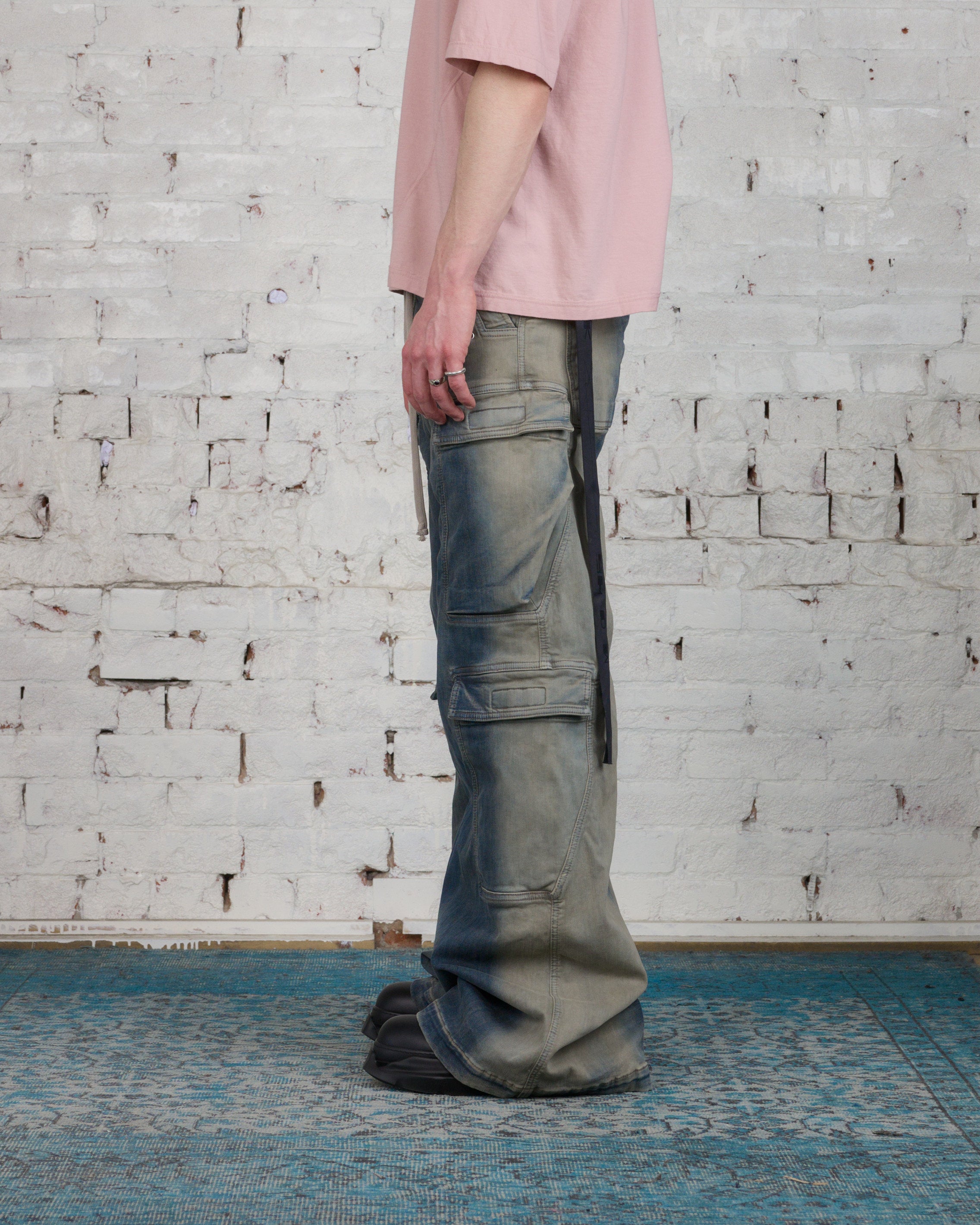 メーカー純正品[充電不要 1年保証] RICK OWENS JUMBO BELA CARGO PANTS