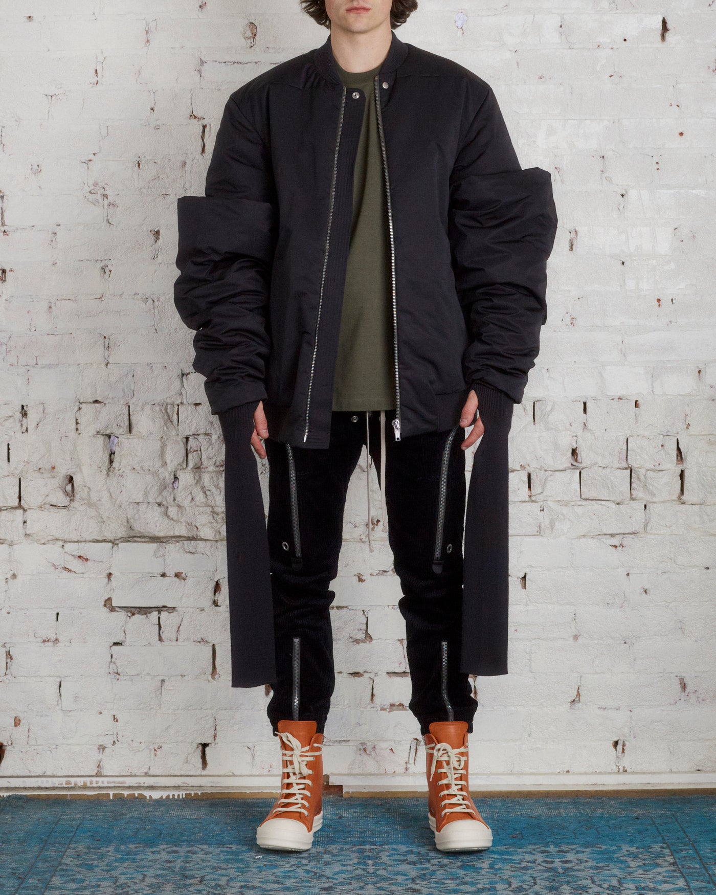 超格安価格 Rick Owens - Rick Owens Runway Gauntlet bomber ブルゾン