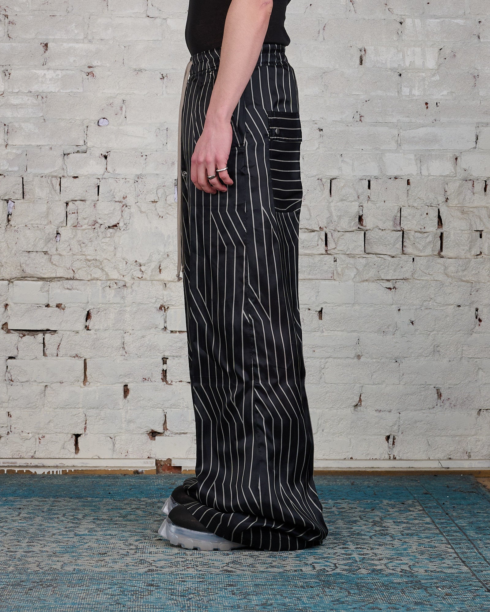 Rick Owens Wide Bela Pant Performa Printed Japonette