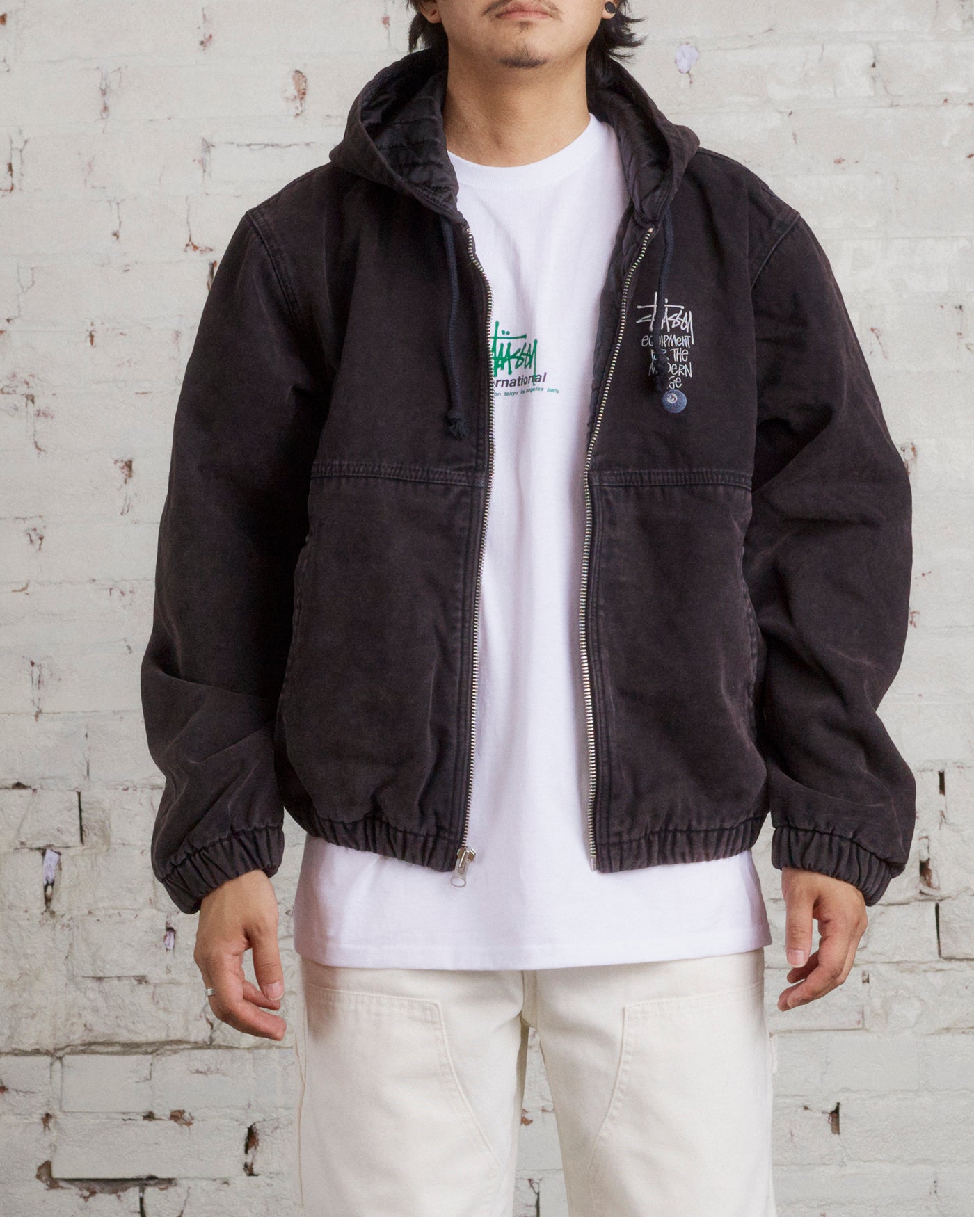 和風 【専用】STUSSY canvas insulated work jacket