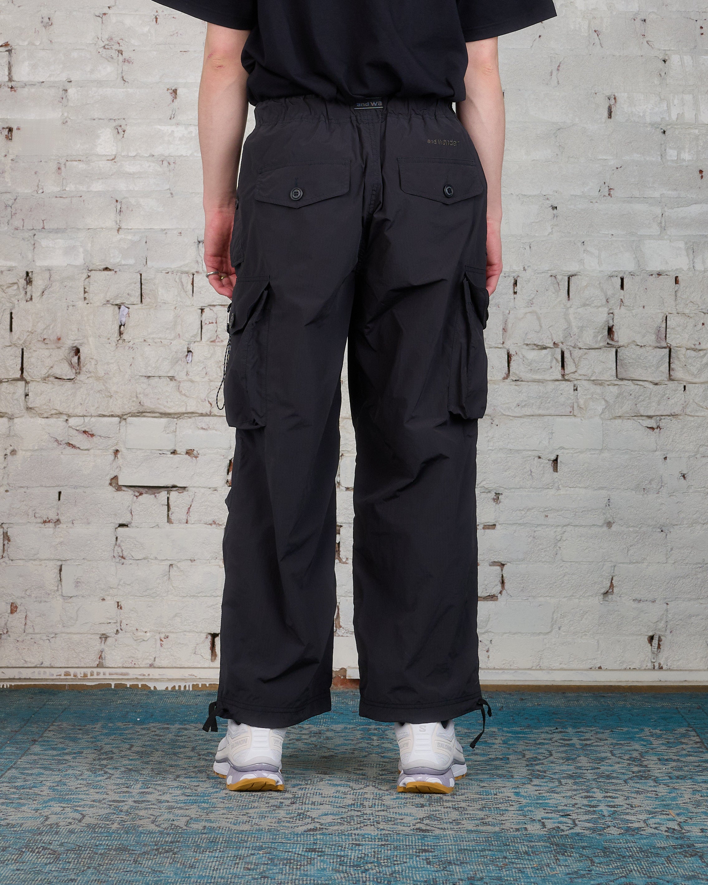 and wander oversized cargo pants black camping.com