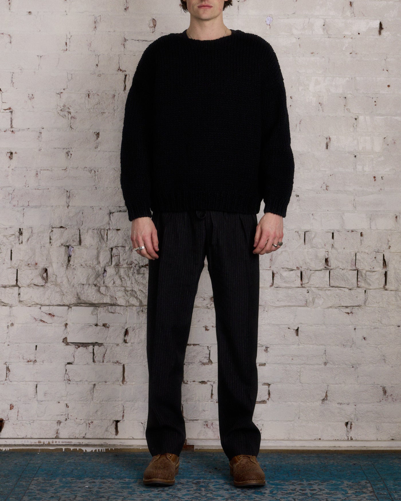 22aw visvim AMPLUS BOATNECK HAND-KNIT-