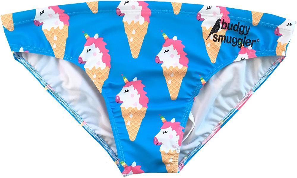 unicorn swim trunks