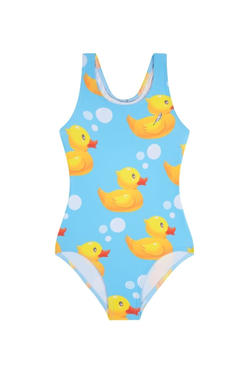 Girls Swimwear Rubber Ducks Design Budgy Smuggler Uk Budgy Smuggler Uk