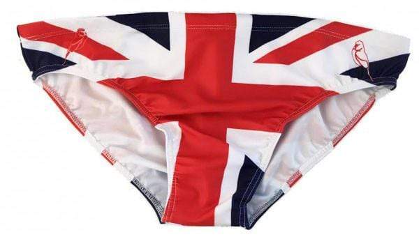 union jack swim shorts