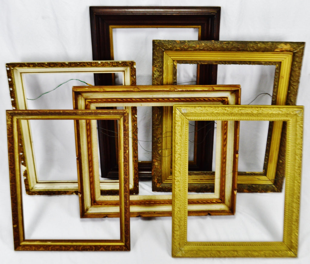 Vintage Medium Sized Wood Picture Frames - Group of 6 - Birchard Hayes 