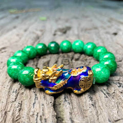 Feng Shui Symbols - Pixiu Jade Abundance Protection Bracelet