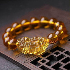 Feng Shui Citrine Piyao Bracelet