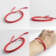 Red String Bracelet - Handmade Knots Lucky Rope Bracelet