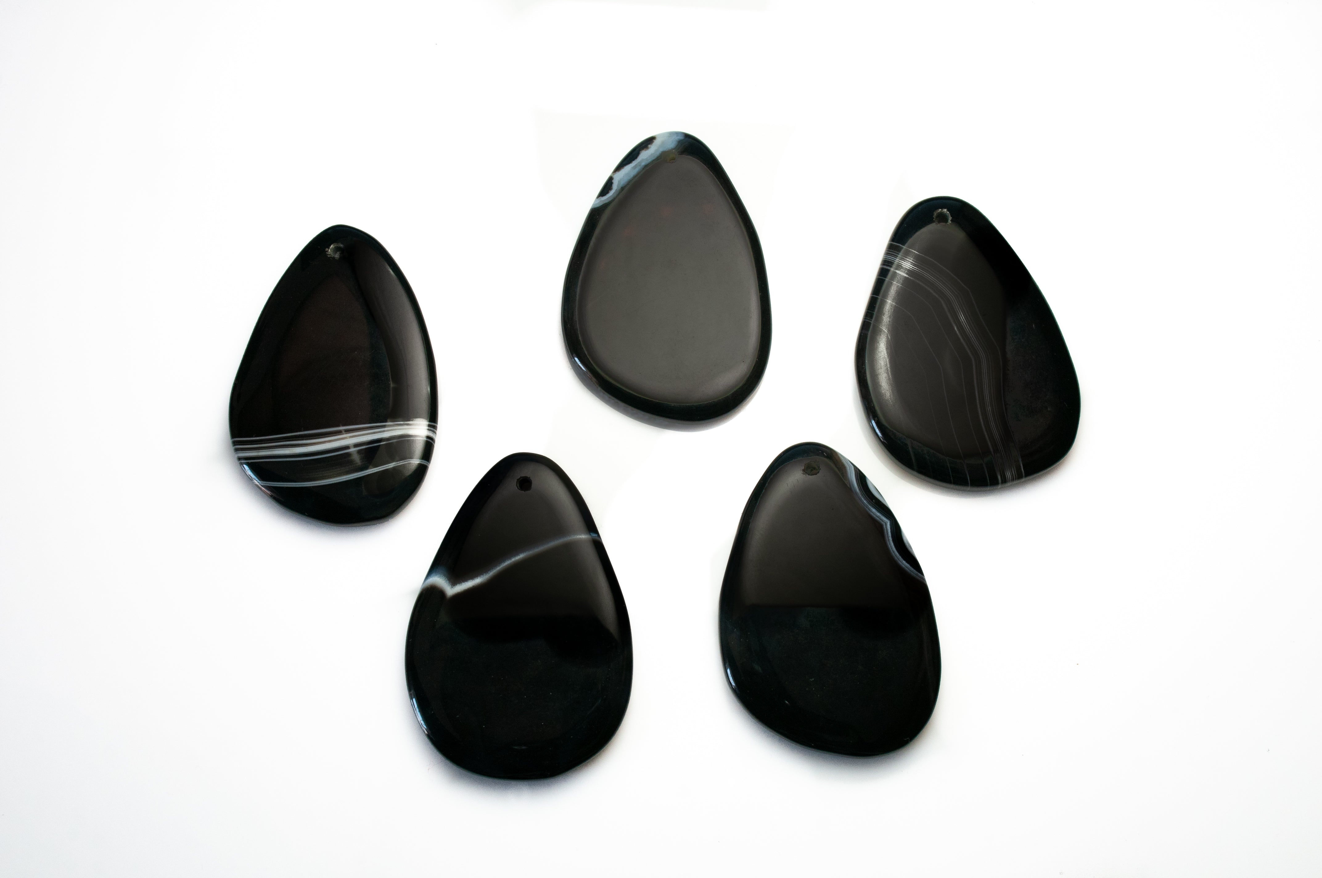 black agate stones