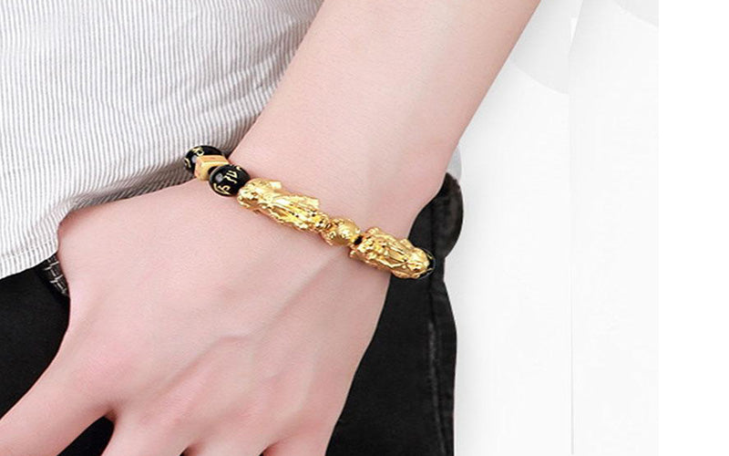 how do you wear a double pixiu bracelet?