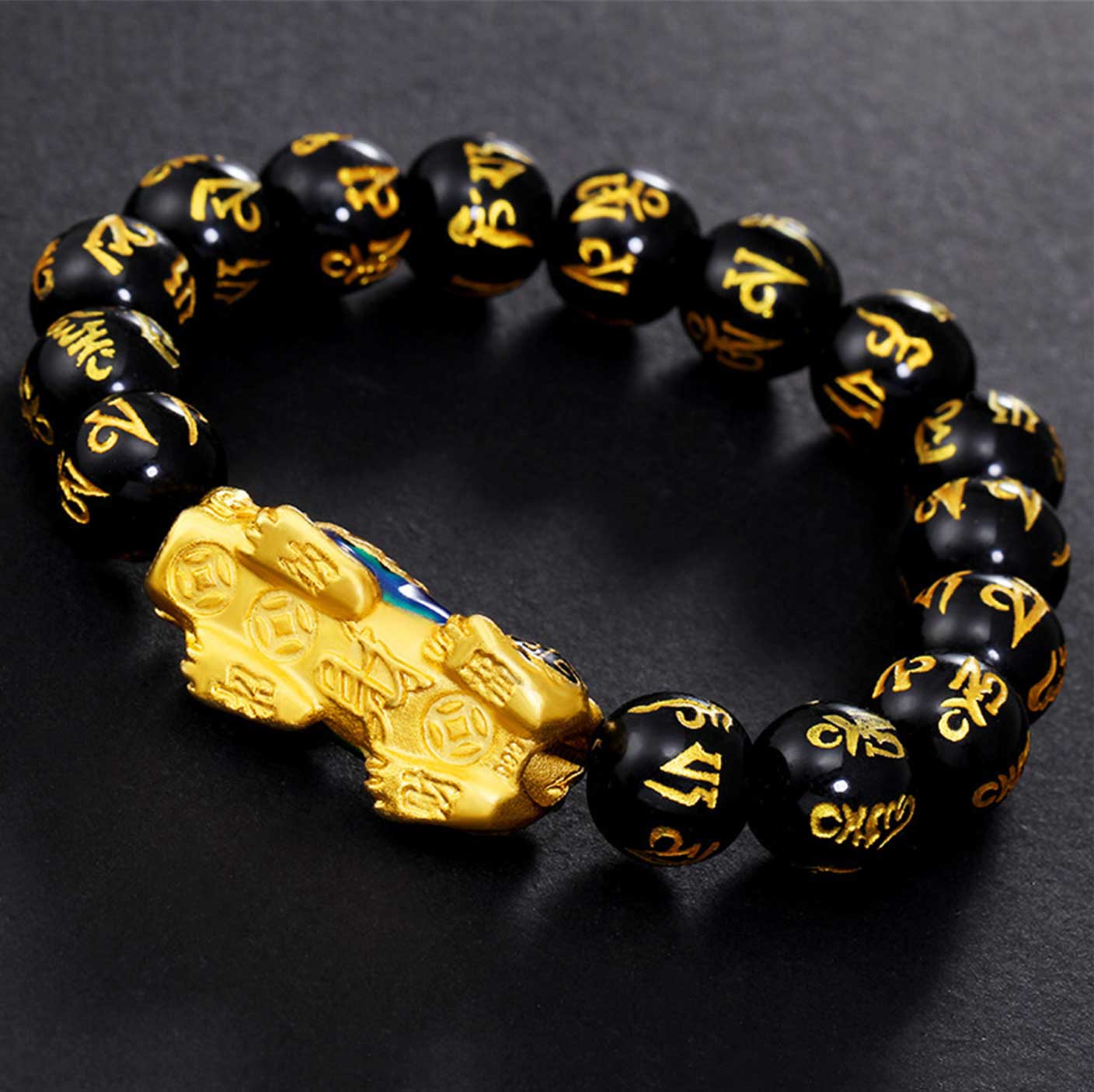 pixiu obsidian bracelet