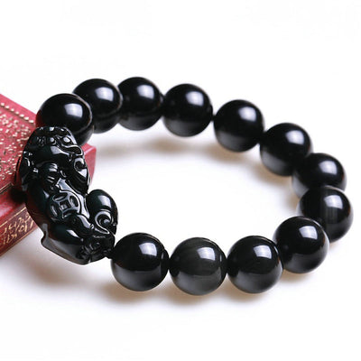 pixiu black obsidian bracelet benefits