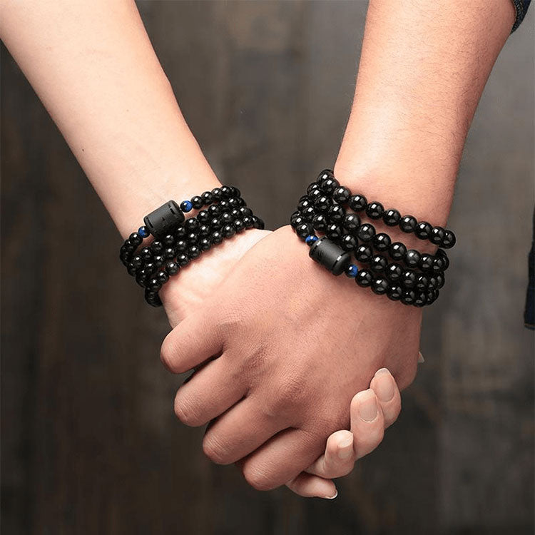 rainbow obsidian bracelet set