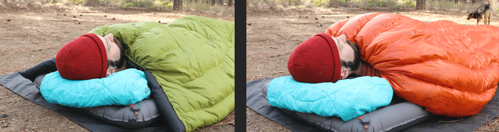 Differences in Backpacking Quilt draft