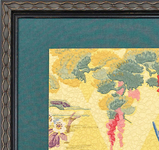 Exotic Birds - Framed Antique Wallpaper Art-Sold - Bolling & Company