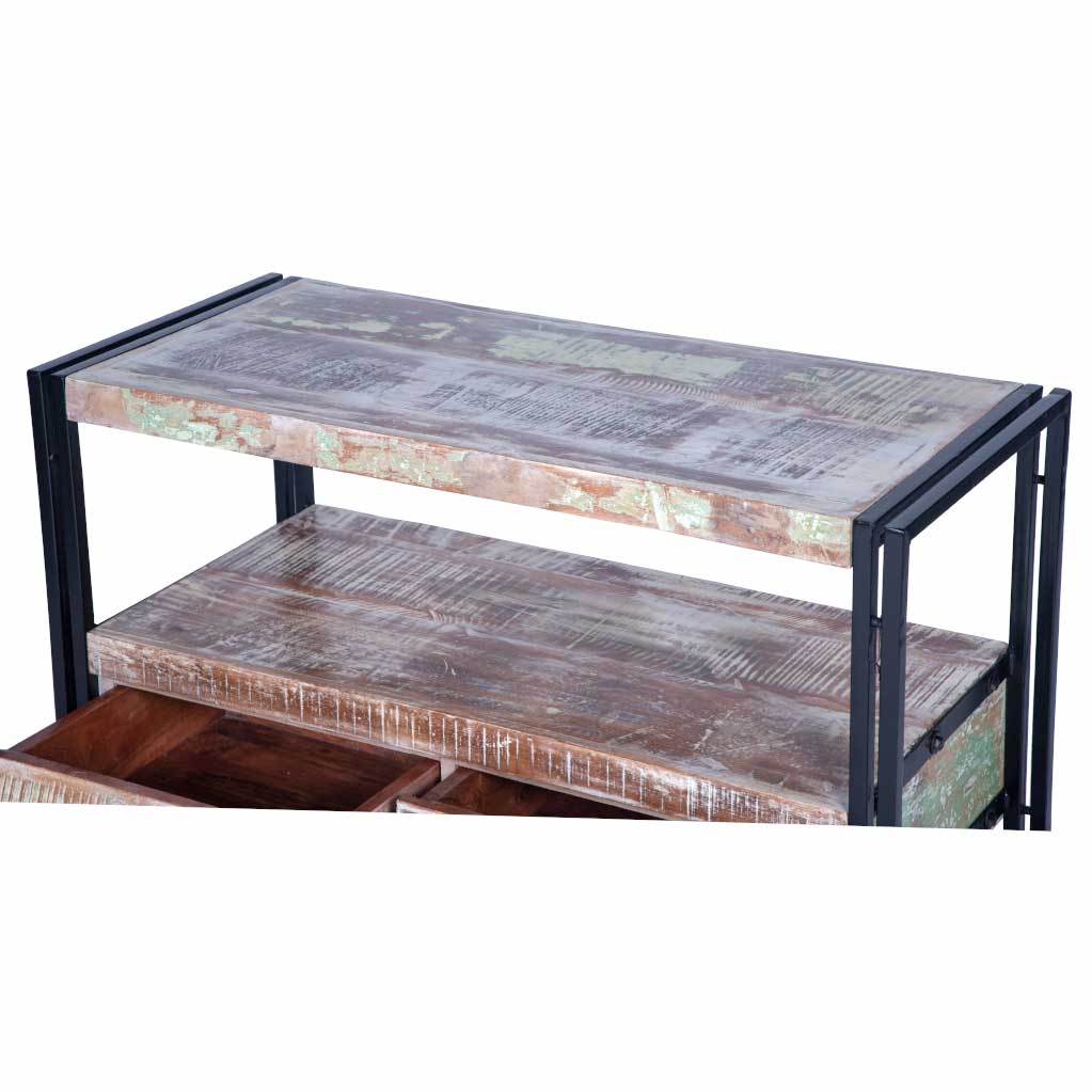 Maadze 41" White Rustic TV Stand