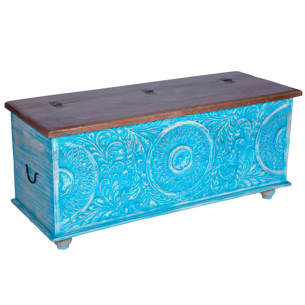 Maadze Distressed Trunk "Pure Blue"