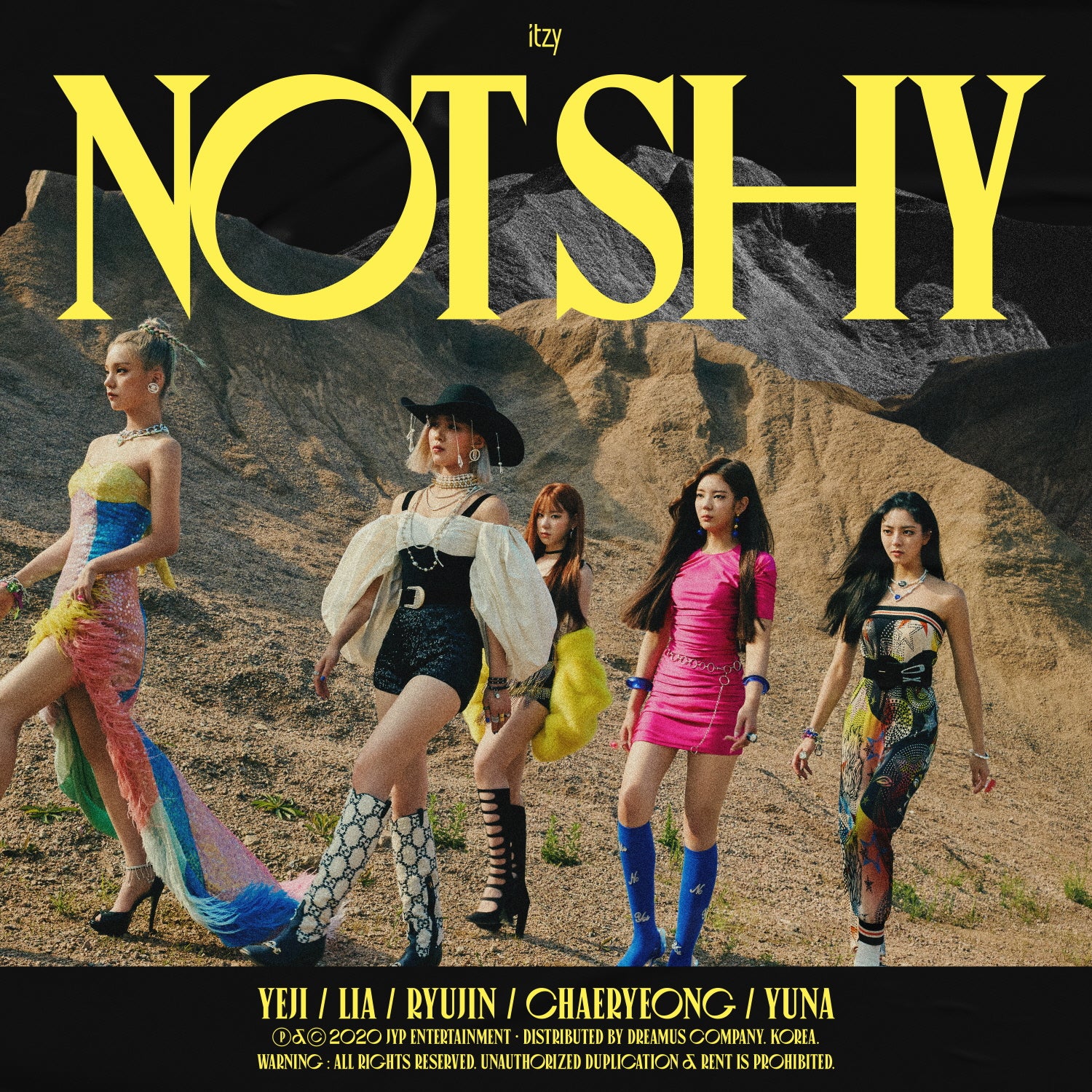 再入荷 itzy NOTSHY CD 全3種類コンプセット ユナ、リアカード、シール